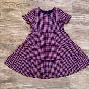 Madewell Plaid Pink and Black Dress, XS